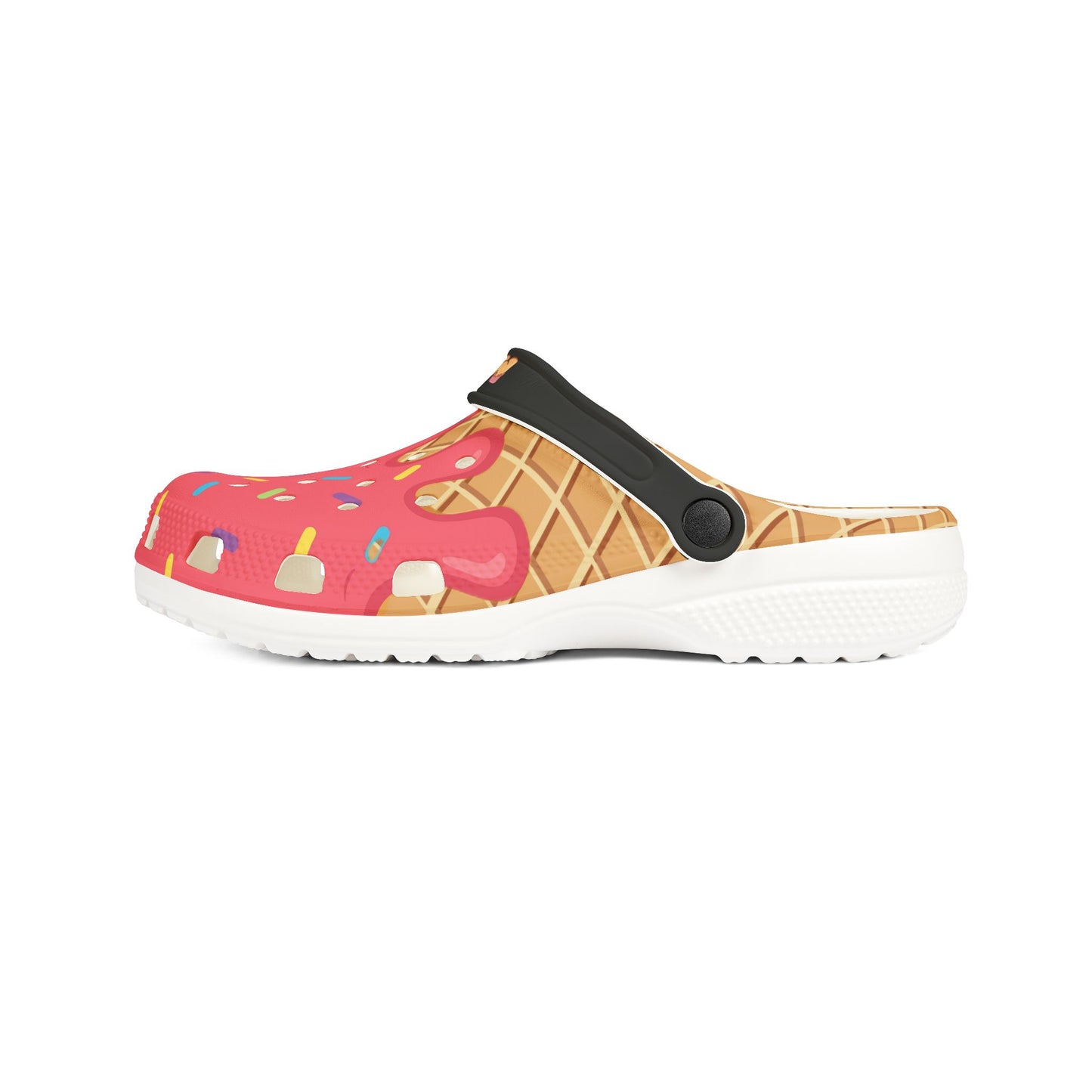 Clogs Strawberry drip ice cream with matching MDS