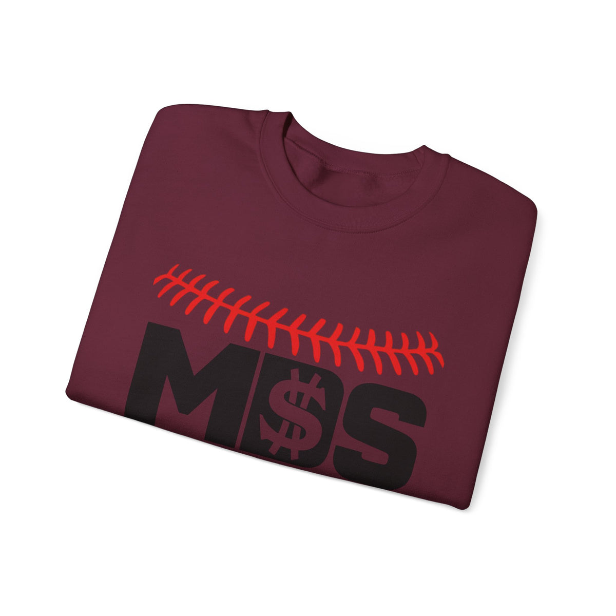 Softball Money Crewneck Sweatshirt, Unisex Sports Pullover, Perfect Gift for Softball Players, Casual Sportswear, Ideal for Team Events