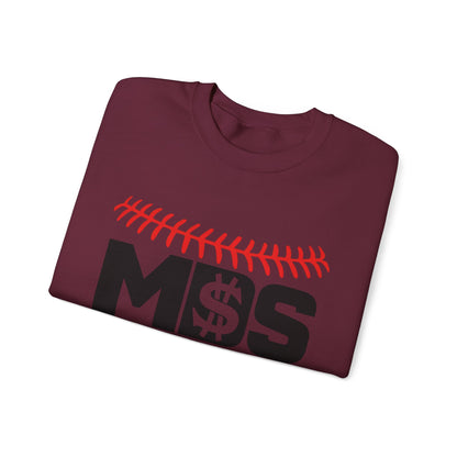 Softball Money Crewneck Sweatshirt, Unisex Sports Pullover, Perfect Gift for Softball Players, Casual Sportswear, Ideal for Team Events