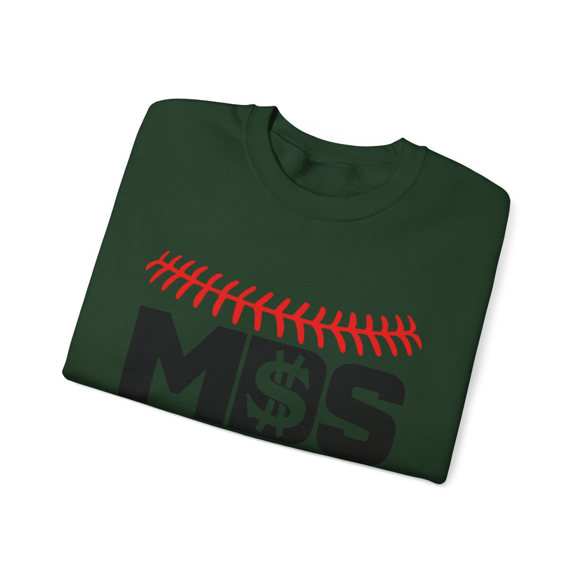 Softball Money Crewneck Sweatshirt, Unisex Sports Pullover, Perfect Gift for Softball Players, Casual Sportswear, Ideal for Team Events