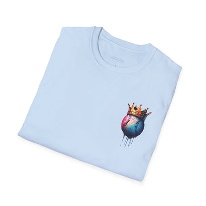 Baseball W/ Crown and Triple MDS on back unisex shirt