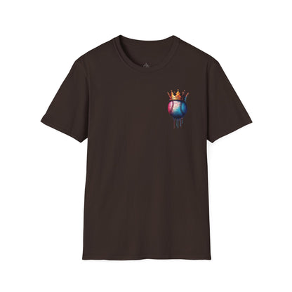 Baseball W/ Crown and Triple MDS on back unisex shirt