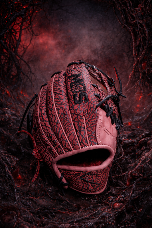 Infielder Glove Hand Dyed upside down inspired