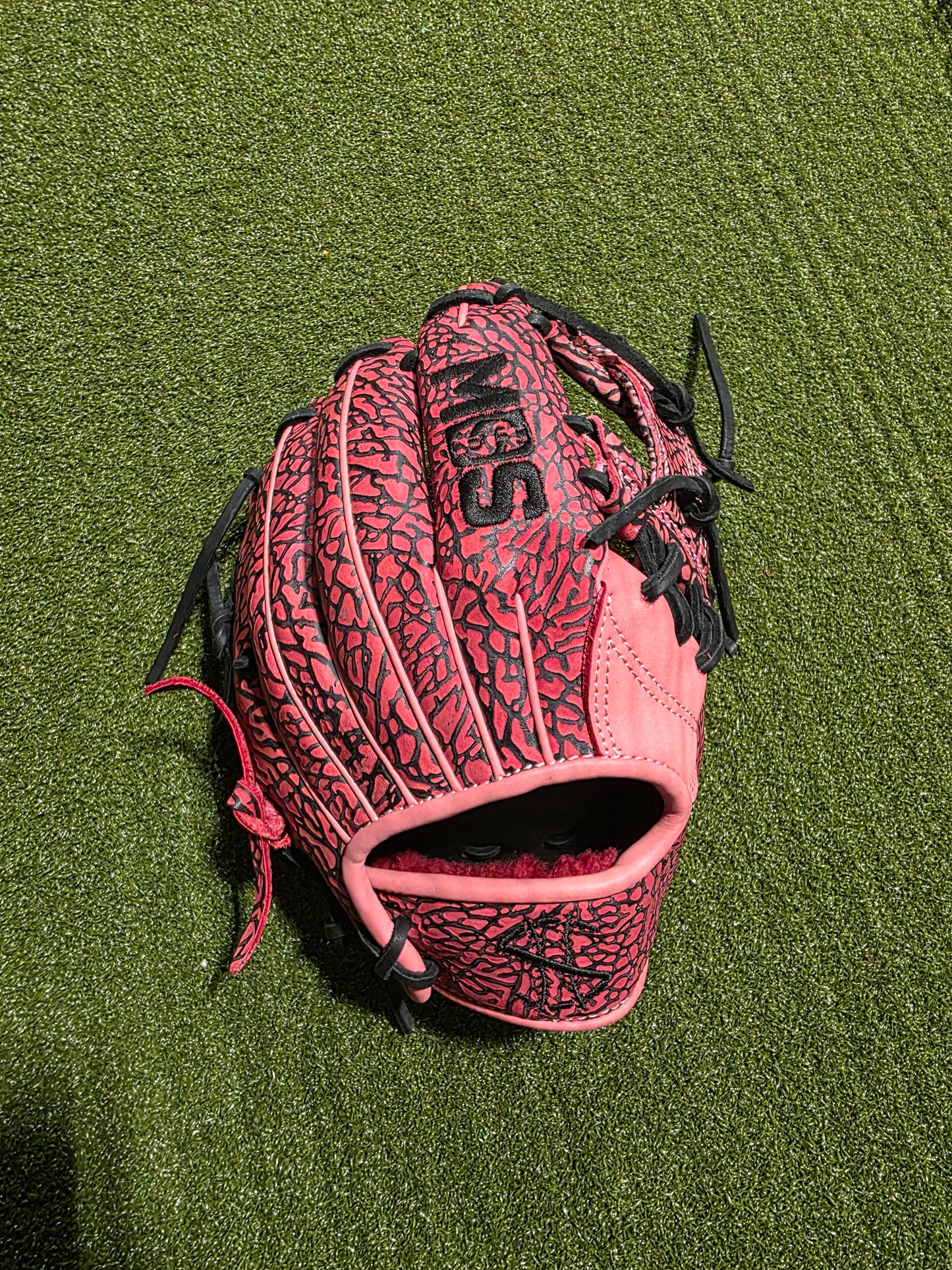 Infielder Glove Hand Dyed upside down inspired